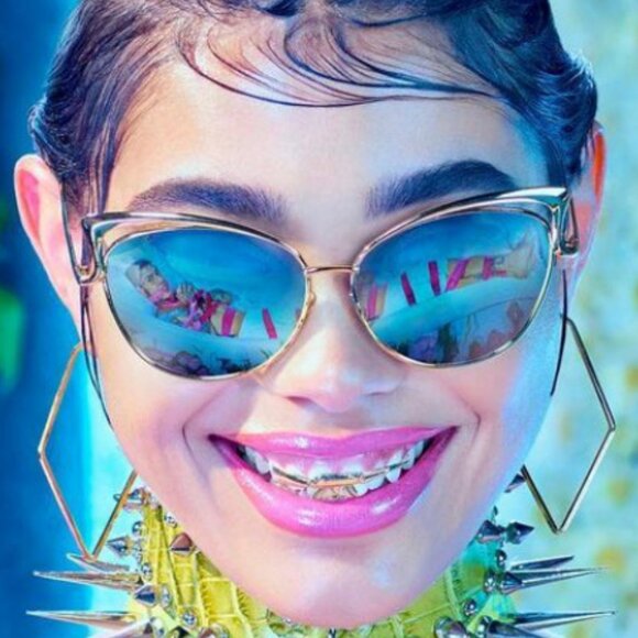 Fancy Mirror Cateye Sunglasses - Picture 1 of 8